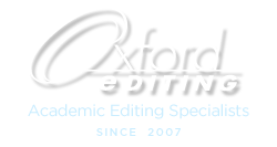Oxford Editing: Academic Editing Specialists since 2007 Logo